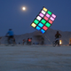 Illustration for article titled Watch people constructing a 26-foot-high, fully playable Rubiks Cube